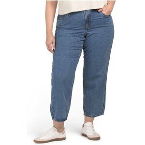 Levi's Womens High Rise Baggy Dad Straight Ankle Length Jeans PLus sz 16 W New